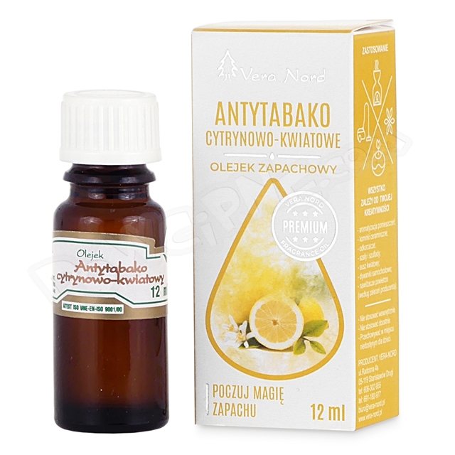 Olejek zapachowy - 004 ANTYTABAKO KWIATOWO-CYTRYNOWY