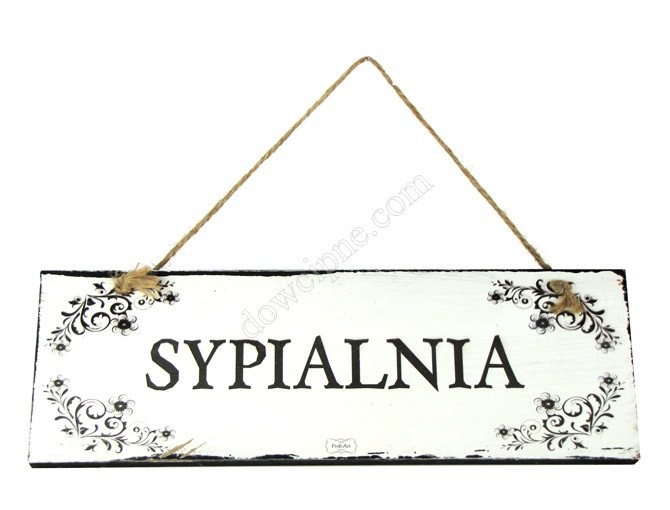 Tabliczka prostokąt 10x30 cm TV003 - Sypialnia