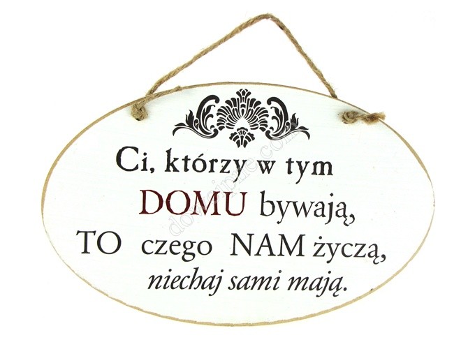 Tabliczka owal 14x23 cm TV703 - Ci, którzy w tym...