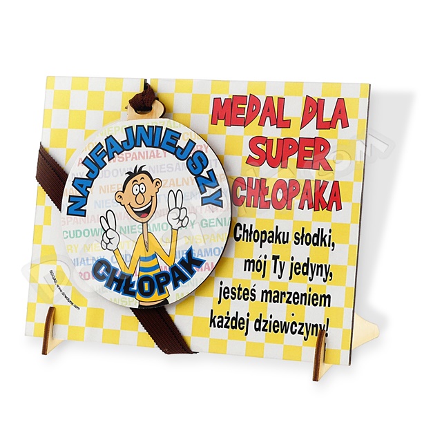 Medal podstawka - Dla super chłopaka