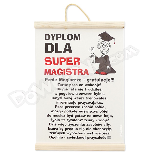 Dyplom 118 - Pan magister