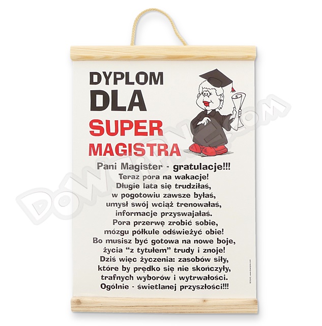 Dyplom 119 - Pani magister