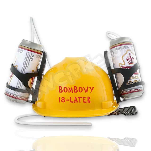 Kask żółty - BOMBOWY 18-LATEK