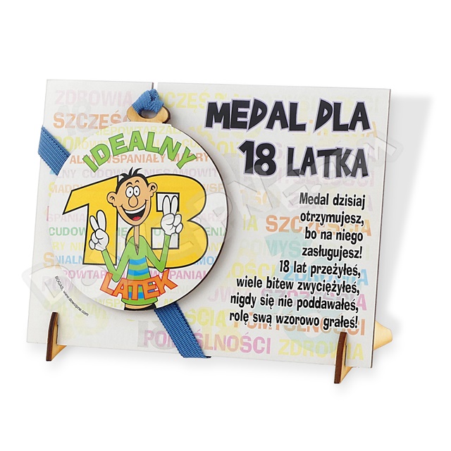 Medal podstawka - 18 on