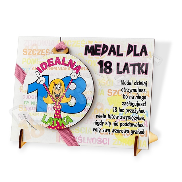 Medal podstawka - 18 ona