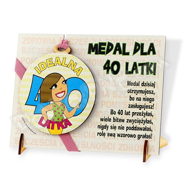 Medal podstawka - 40 ona