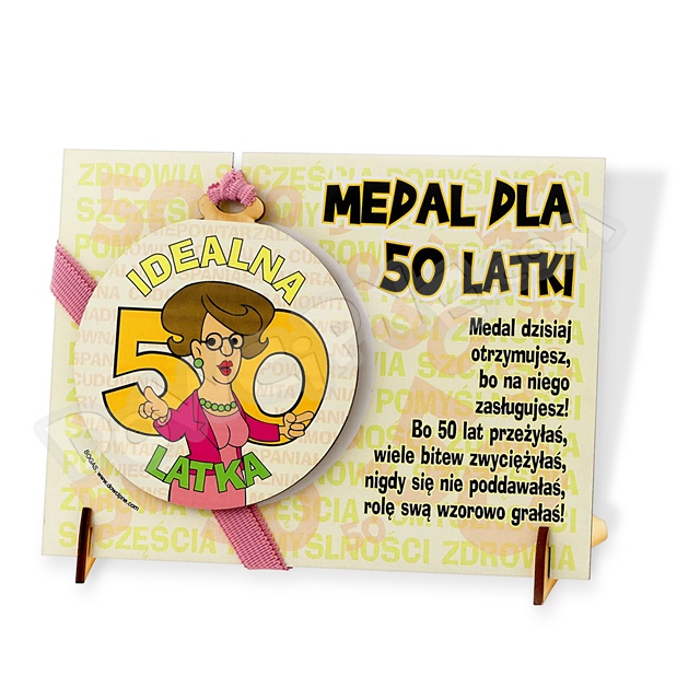 Medal podstawka - 50 ona
