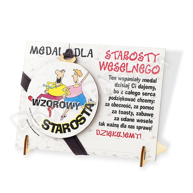 Medal podstawka - Dla Starosty