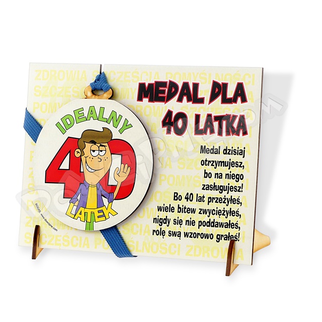 Medal podstawka - 40 on