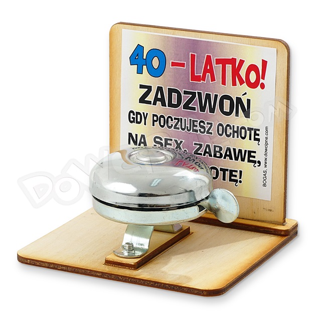 Dzwonek drewno - 40-latko