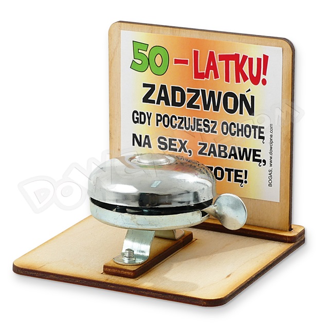 Dzwonek drewno - 50-latku