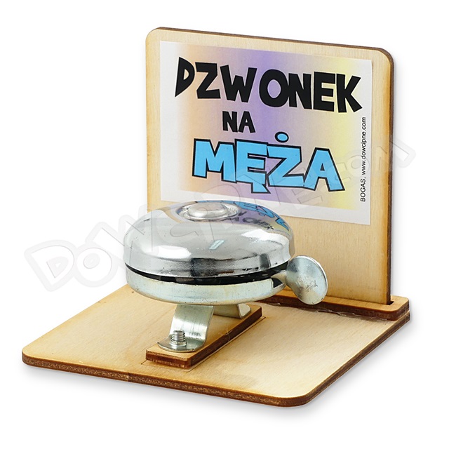 Dzwonek drewno - Na męża