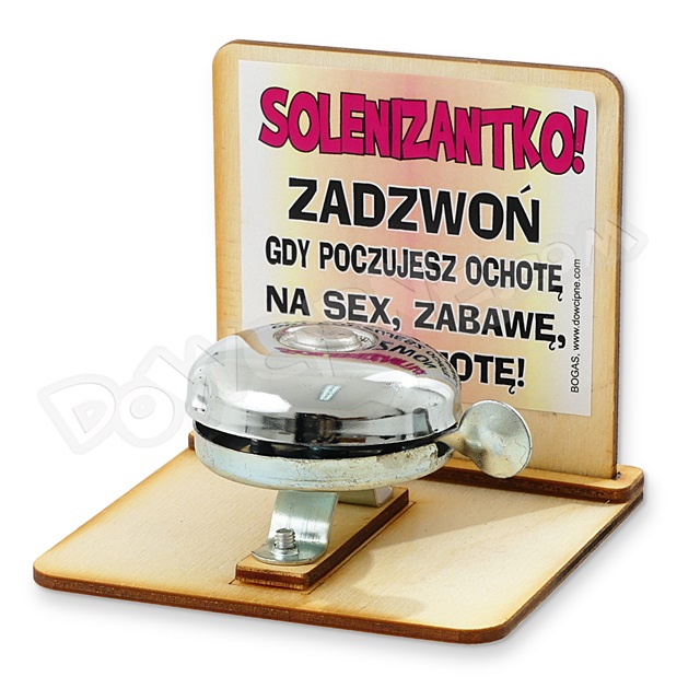 Dzwonek drewno - Dla solenizantki