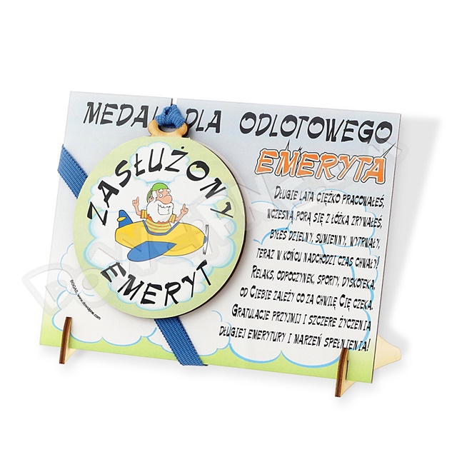 Medal podstawka - Dla emeryta