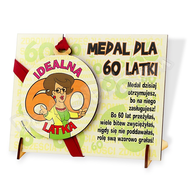 Medal podstawka - 60 ona