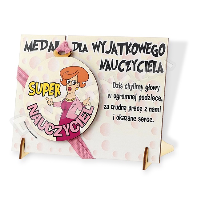 Medal podstawka - Nauczycielka