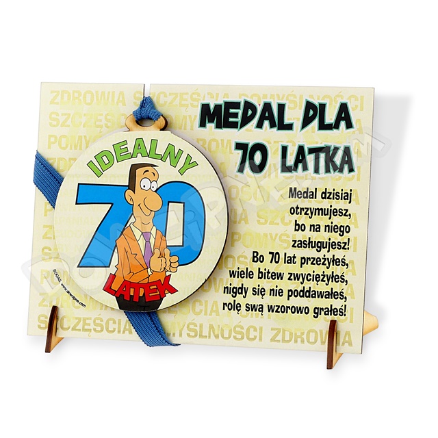 Medal podstawka - 70 on