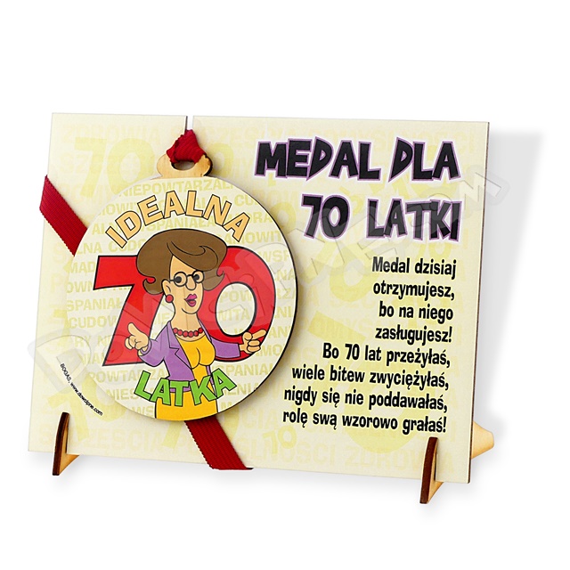 Medal podstawka - 70 ona