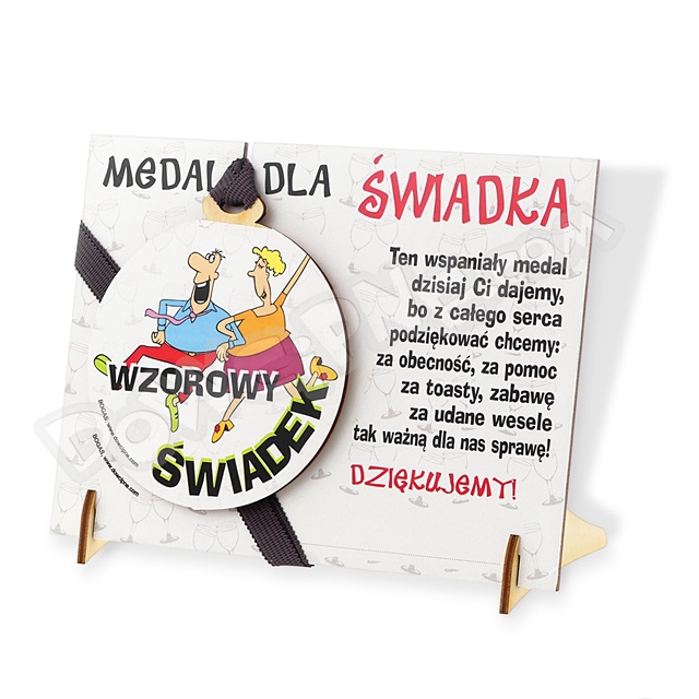 Medal podstawka - Dla Świadka