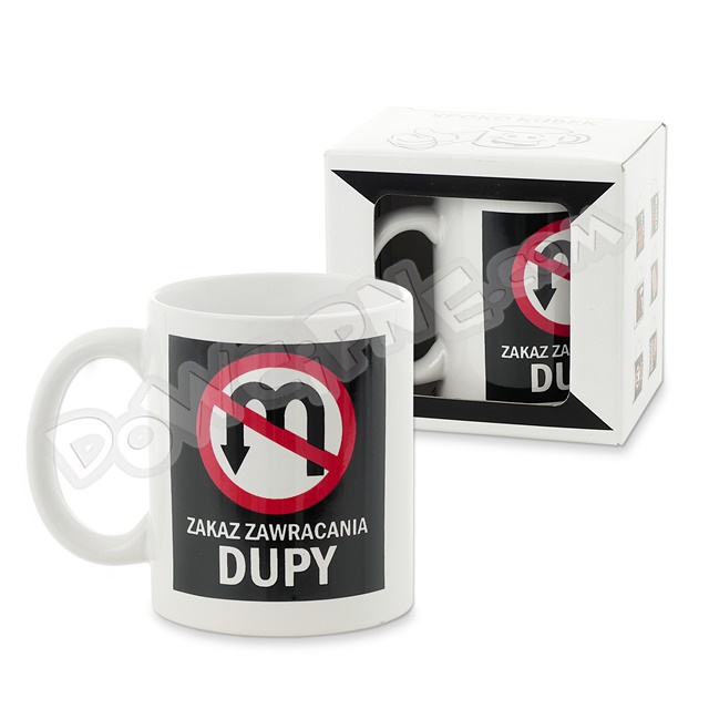 Kubek ET w opakowaniu 019 - Zakaz zawracania dupy