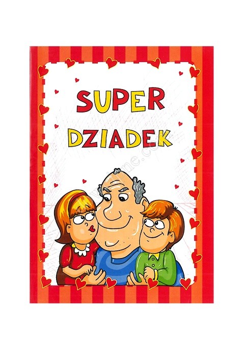 Kartka B6 - Dziadek przytulający B32