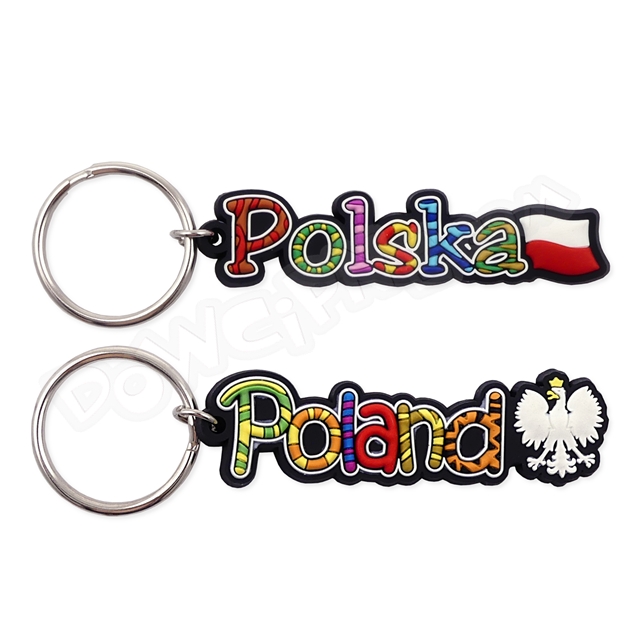 Brelok PL miękki napis B301