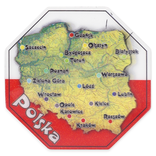 Magnes PL 3D stop mapa B649-03