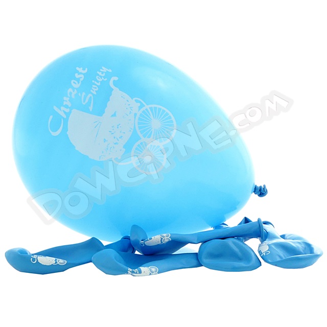 Balony AM - chrzest niebieski (10szt.)