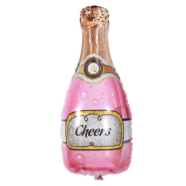 Balon foliowy SZAMPAN BUTELKA - CHEERS