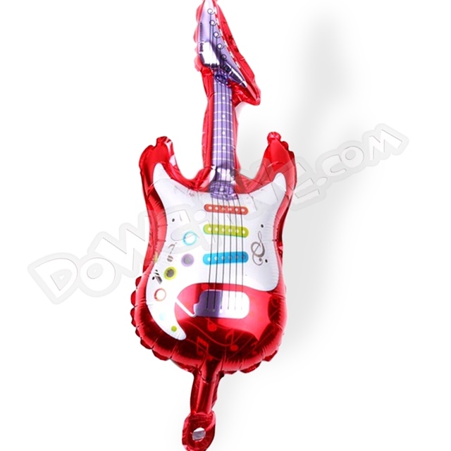 Balon foliowy Gitara - Czerwona