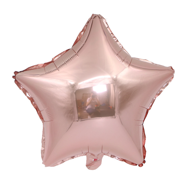 Balon foliowy GWIAZDA - rose gold