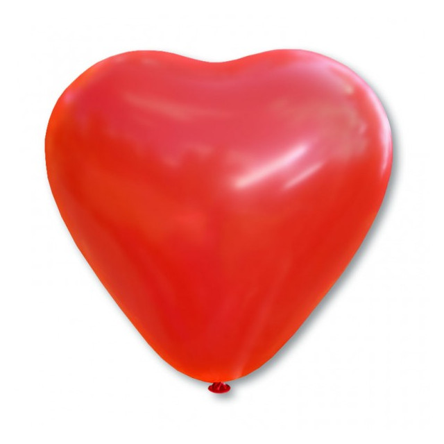 Balon serce czerwone XXL 90cm(5szt) 