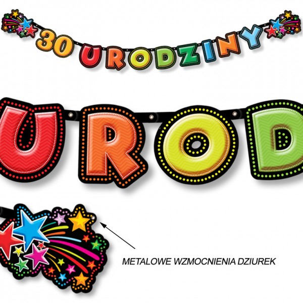 Baner 195 cm BR35 - 30 urodziny