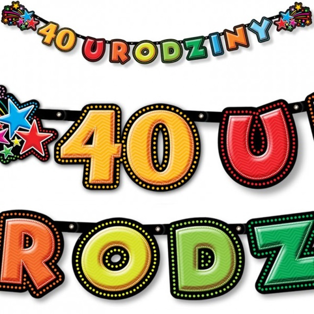 Baner - 40 urodziny (195 cm) BR20