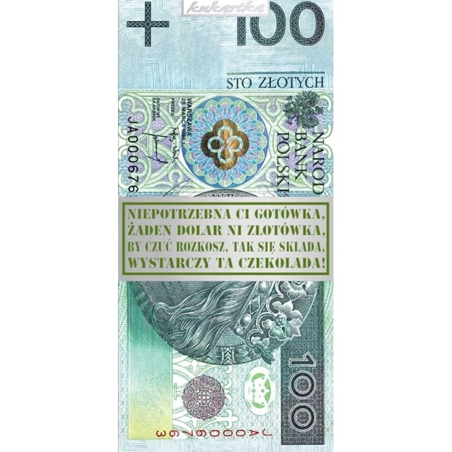 Czekolada 100 zł CZK-090