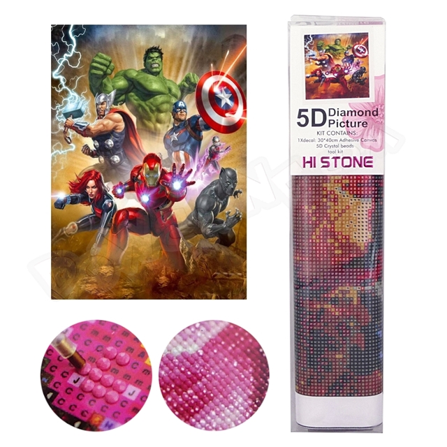 Diamond painting 30x40 012 - Avengers