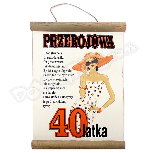 Dyplom bambus AR053 - Przebojowa 40-latka