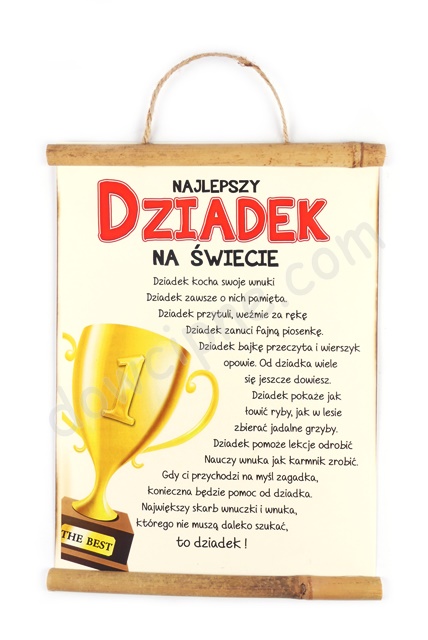 Dyplom bambus AR137 - Dziadek