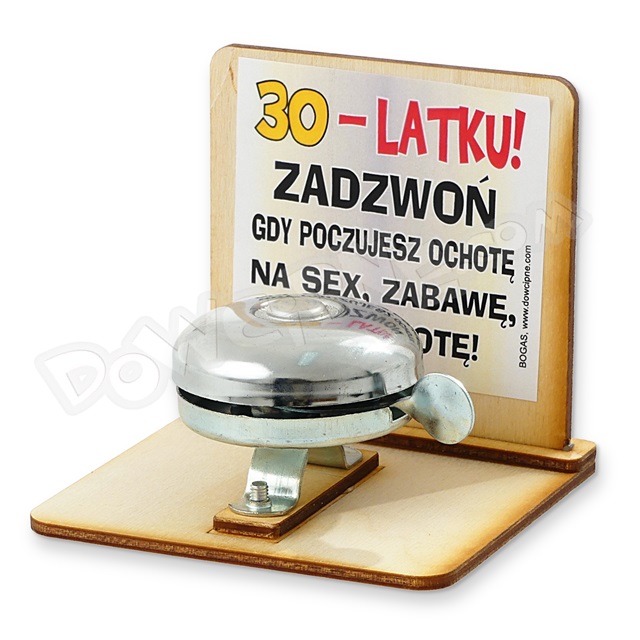 Dzwonek drewno - 30-latku