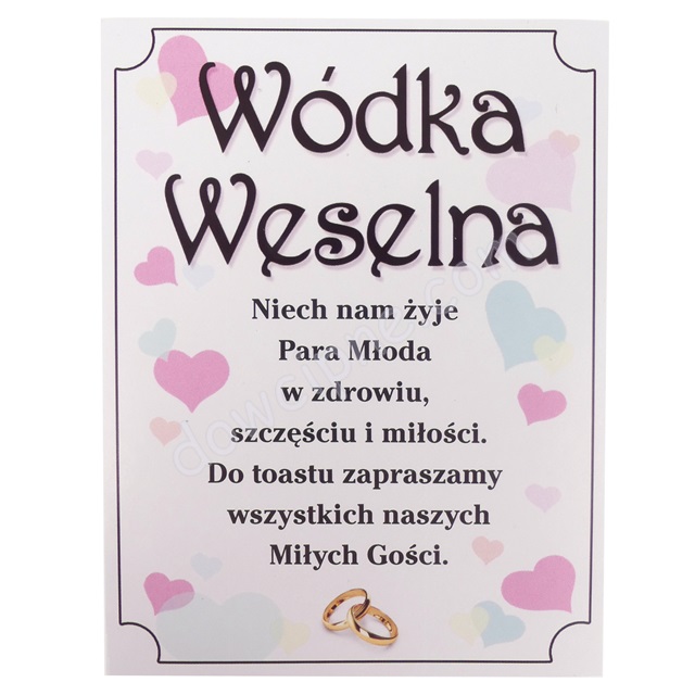 Etykietki na alkohol (25szt.) - kolorowe serduszka E501