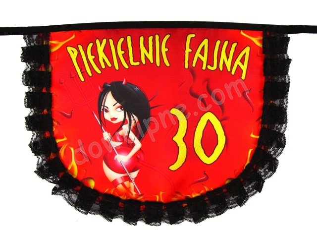 Fartuch krótki a. falbanka - Piekielnie fajna 30