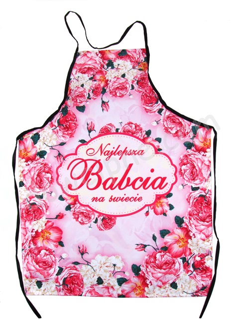 Fartuch premium FP005 - Babcia róże