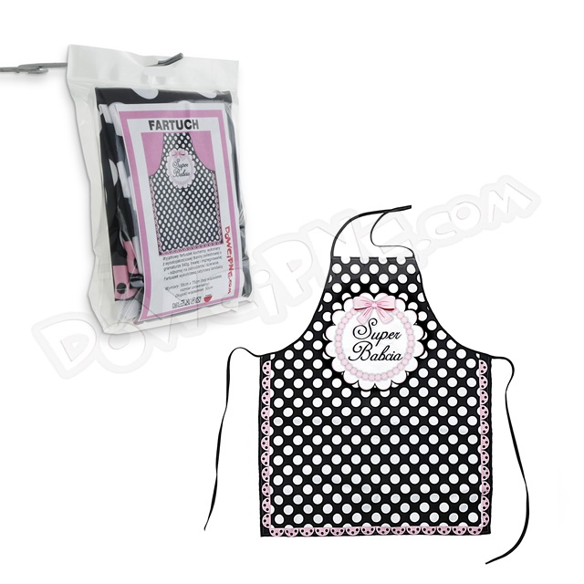 Fartuch FG - Super Babcia (grochy)