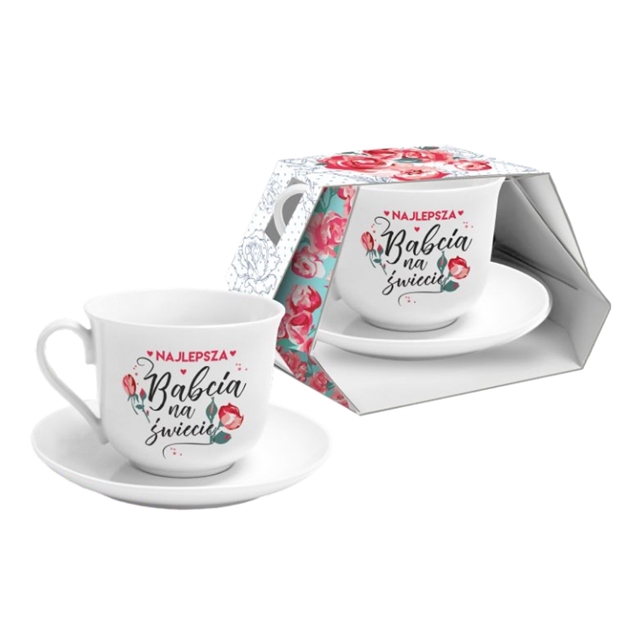 Filiżanka NBC 400 ml BABCIA - Najlepsza Babcia na świecie
