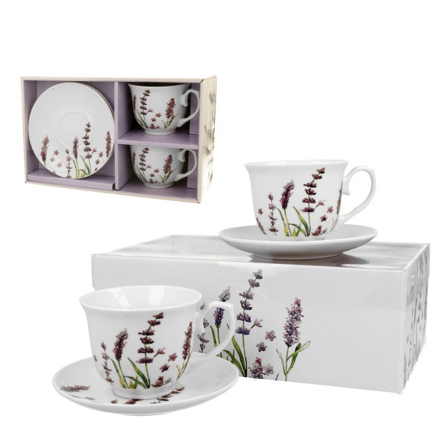 Filiżanka zestaw 2 szt. 280 ml - CLASSIC LAVENDER (PVC)