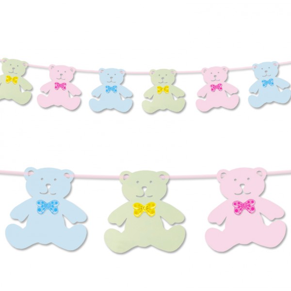 Girlanda - pastelowe misie (3m) BR29