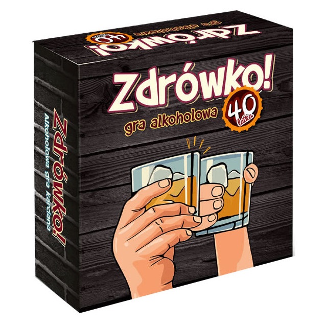 Alkoholowa gra karciana Zdrówko! 40 latka