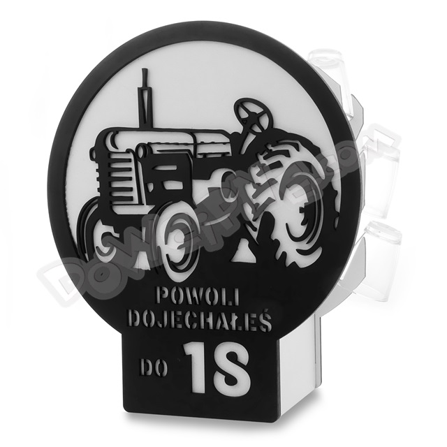 Karafka z kieliszkami Traktor RH - Powoli dojechałeś do 18