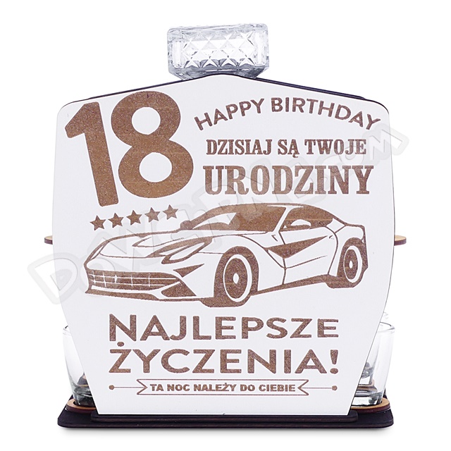 Karafka znak RE - 18 Urodziny (auto)