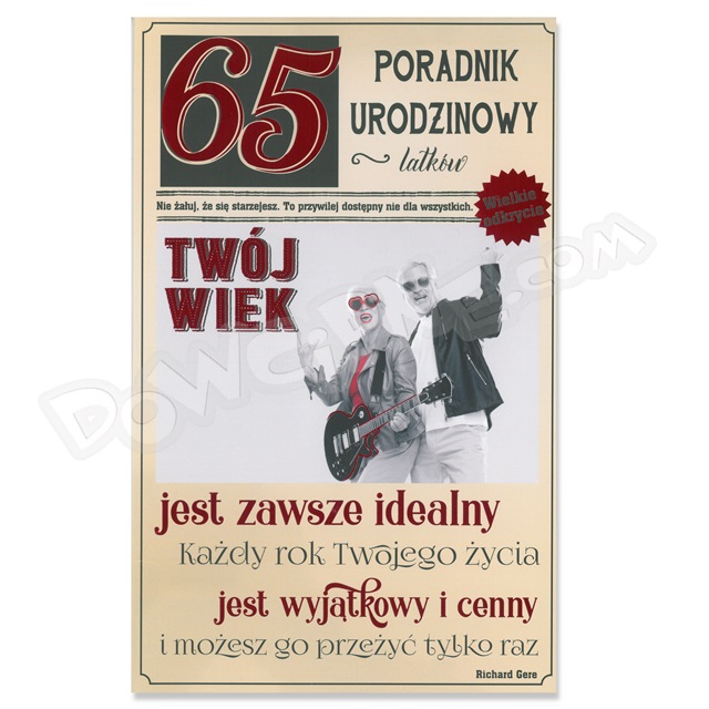Kartka AB U-73 - 65 Urodziny